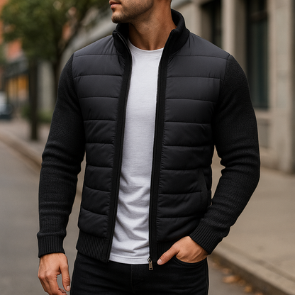 Karren - Chaqueta Acolchada Con Mangas De Punto