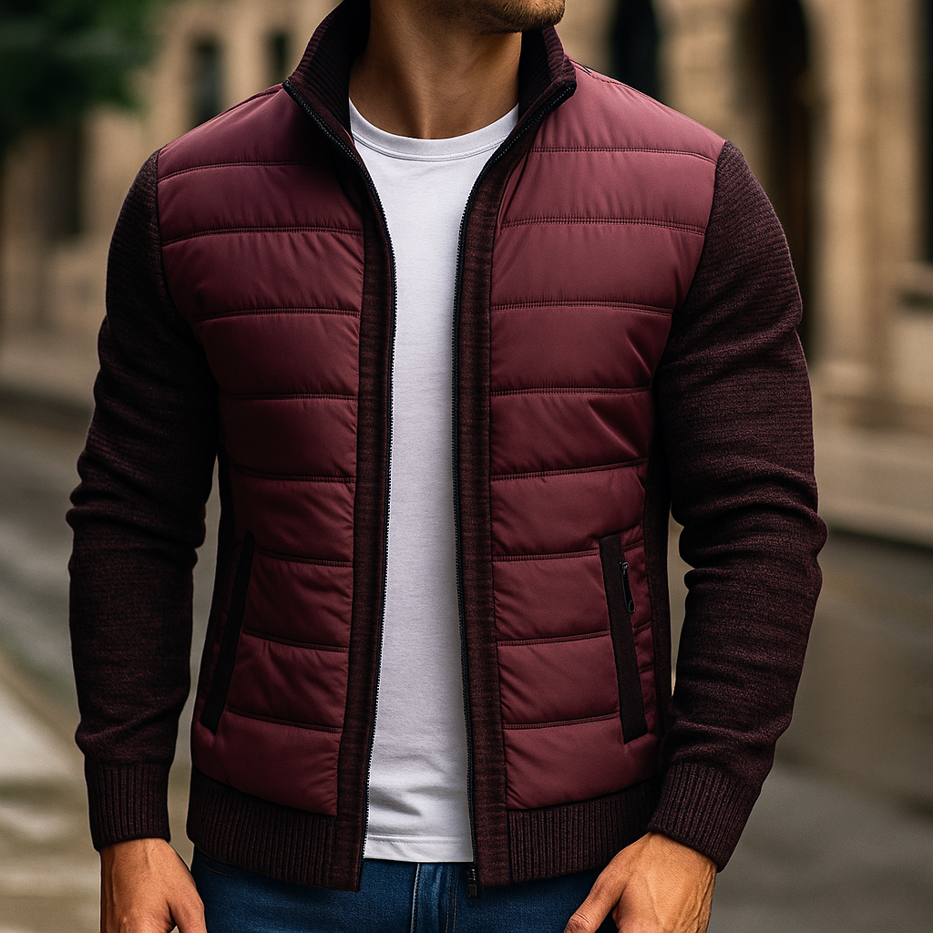 Karren - Chaqueta Acolchada Con Mangas De Punto