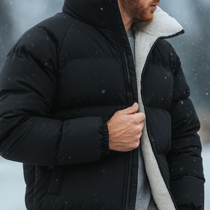Predrag - Chaqueta Acolchada Sobredimensionado De Invierno