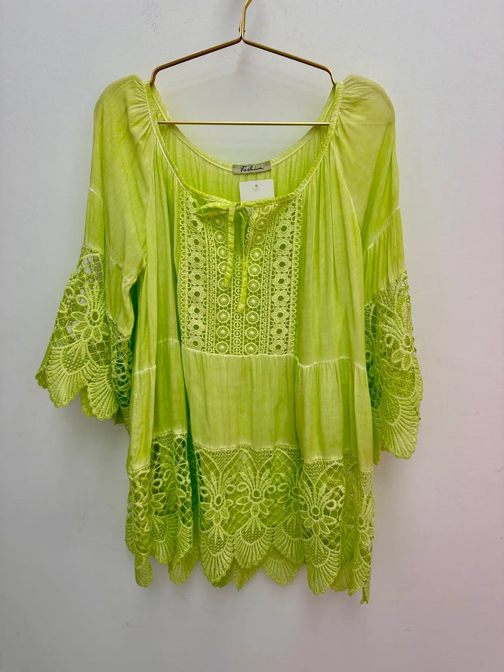 Lurdes - Camisa Elegante Con Cuello Redondo