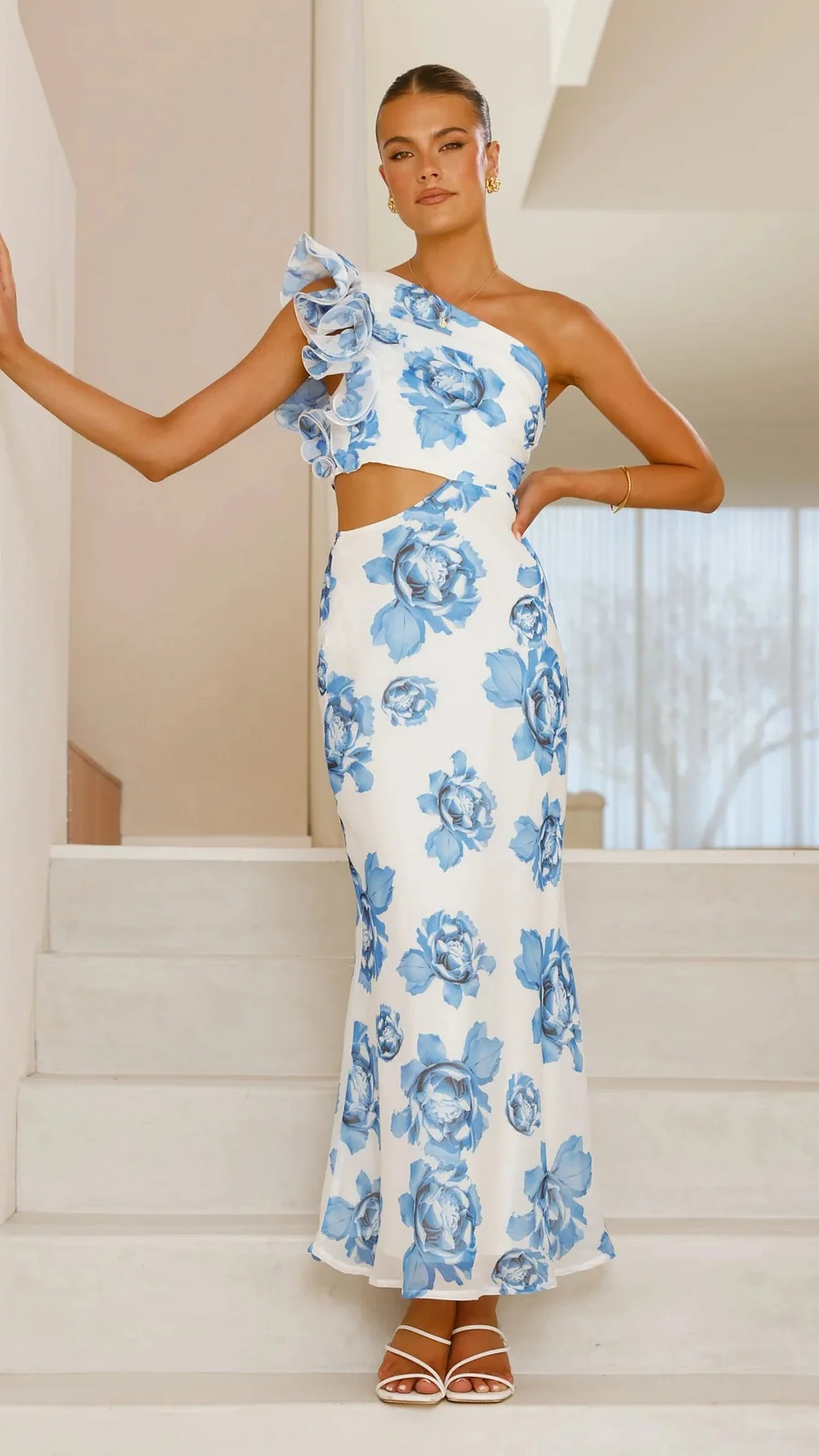 Dorothy - Vestido Largo Sin Mangas Con Diseño Floral