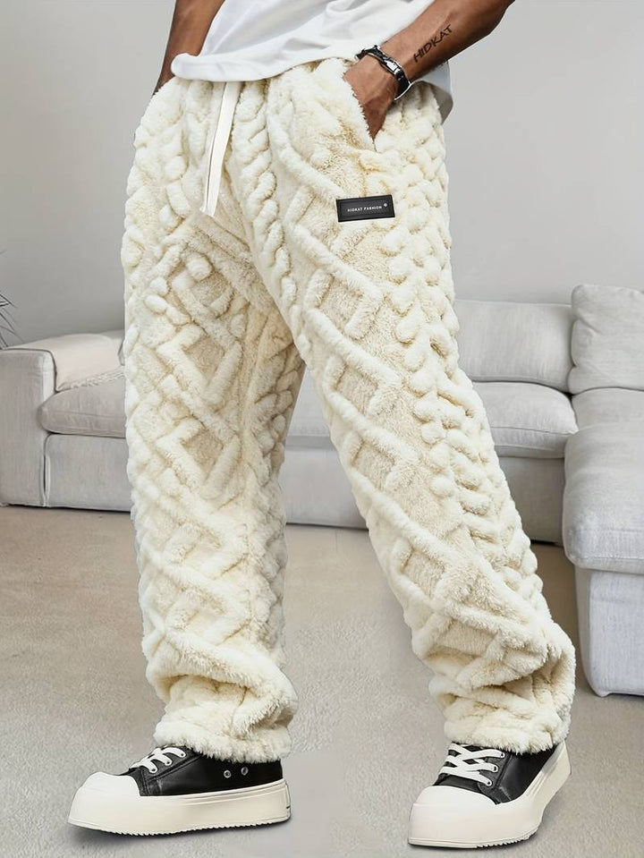 Zecharia - Pantalón Con Estampado Geométrico y Cintura Elástica