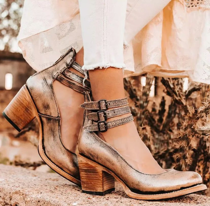 Steffie - Tacones Altos De Madera