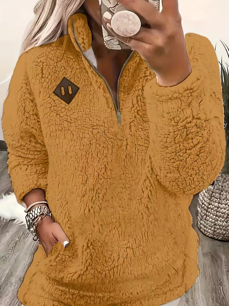 Humera - Elegante Chaqueta Con Cremallera y Manga Larga