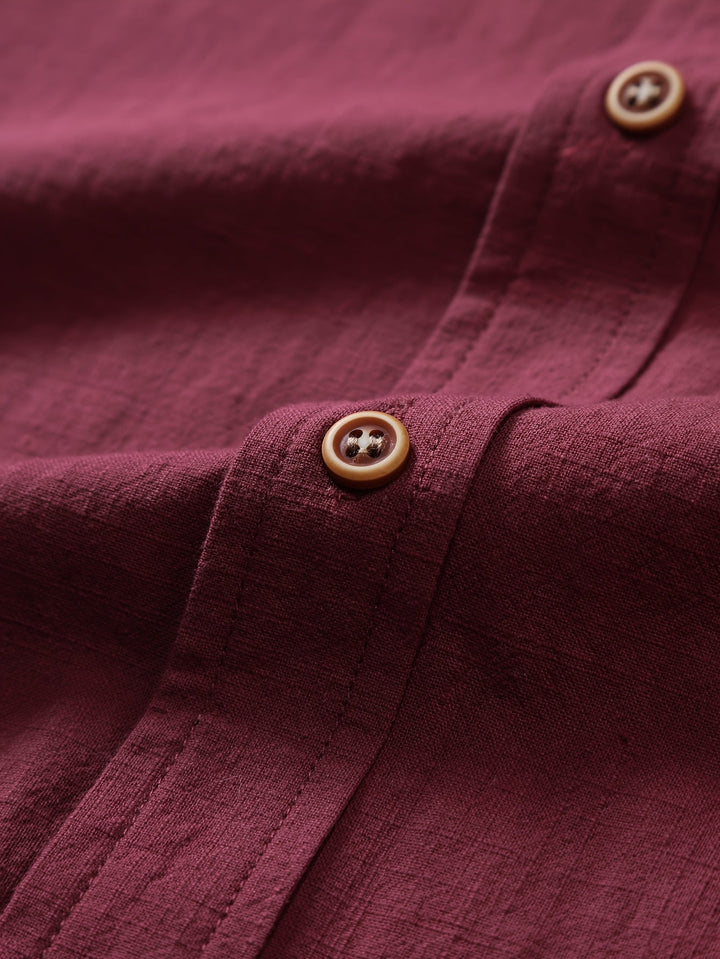 Tejada - Camisa Informal De Algodón Con Bolsillo