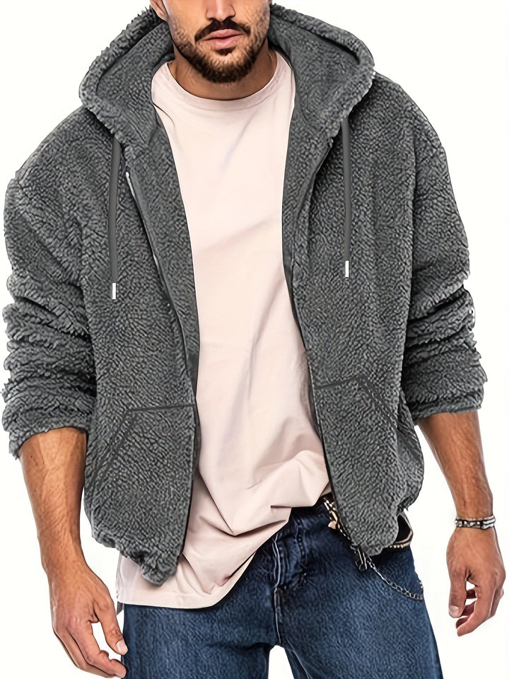 Hessel - Sudadera Con Capucha y Manga Larga Con Cremallera