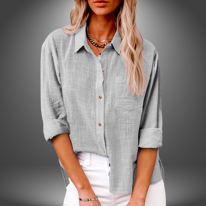 Evelia - Blusa de Lino Premium