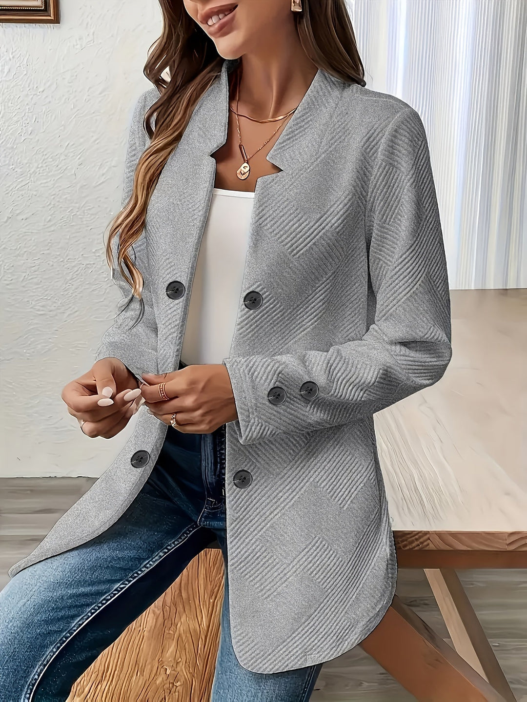 Hilkka - Chaqueta De Manga Larga Con Bolsillo