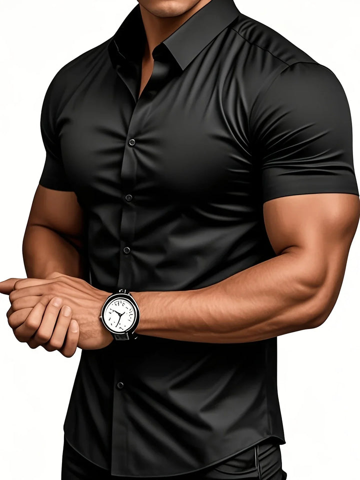 Ezra - Elegante Camisa Entallada Con Botones