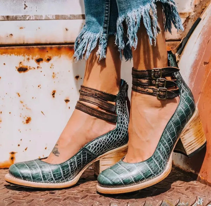 Steffie - Tacones Altos De Madera