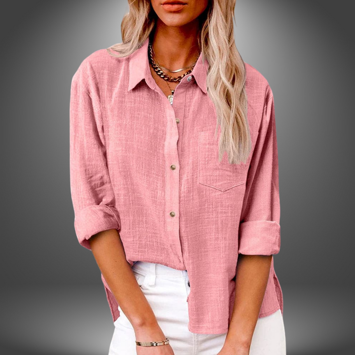 Evelia - Blusa de Lino Premium