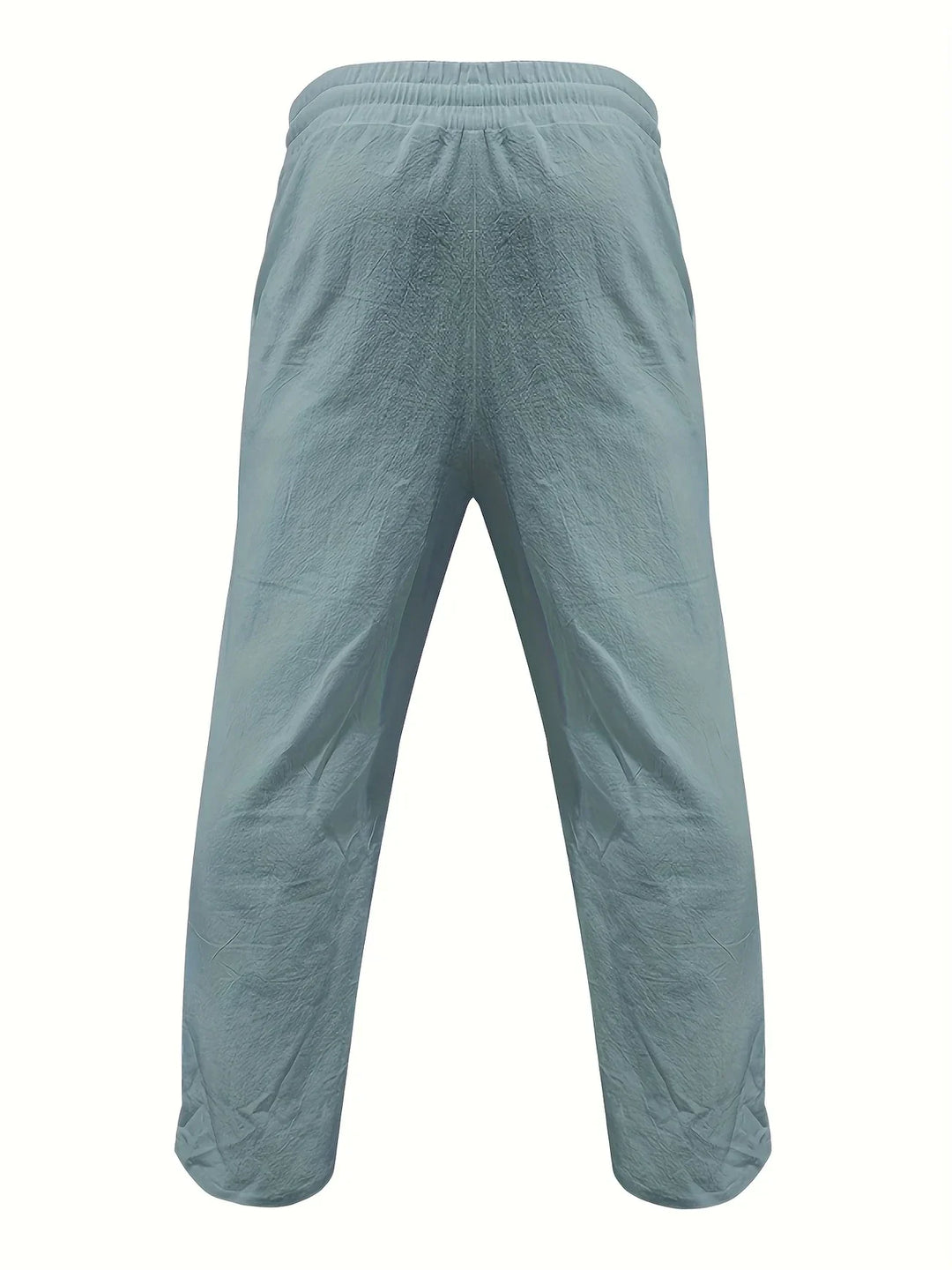 Beslan - Pantalones Elegantes De Pierna Recta Con Botones Dorados