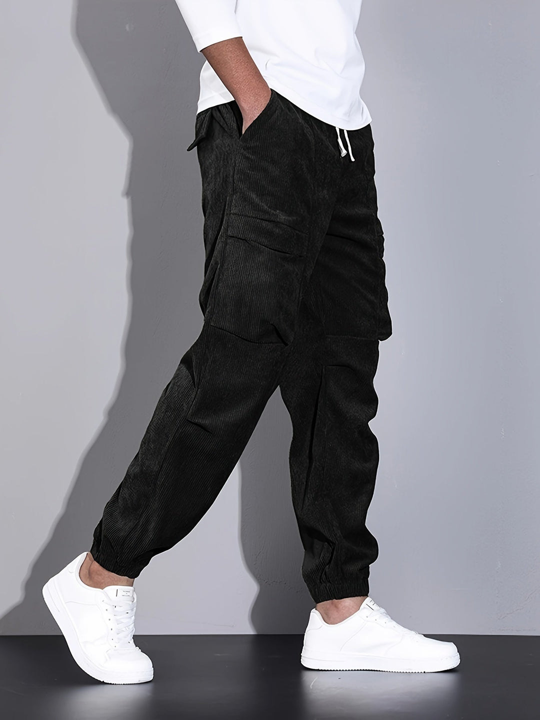 Blevin - Pantalones Carga Con Múltiples Bolsillos