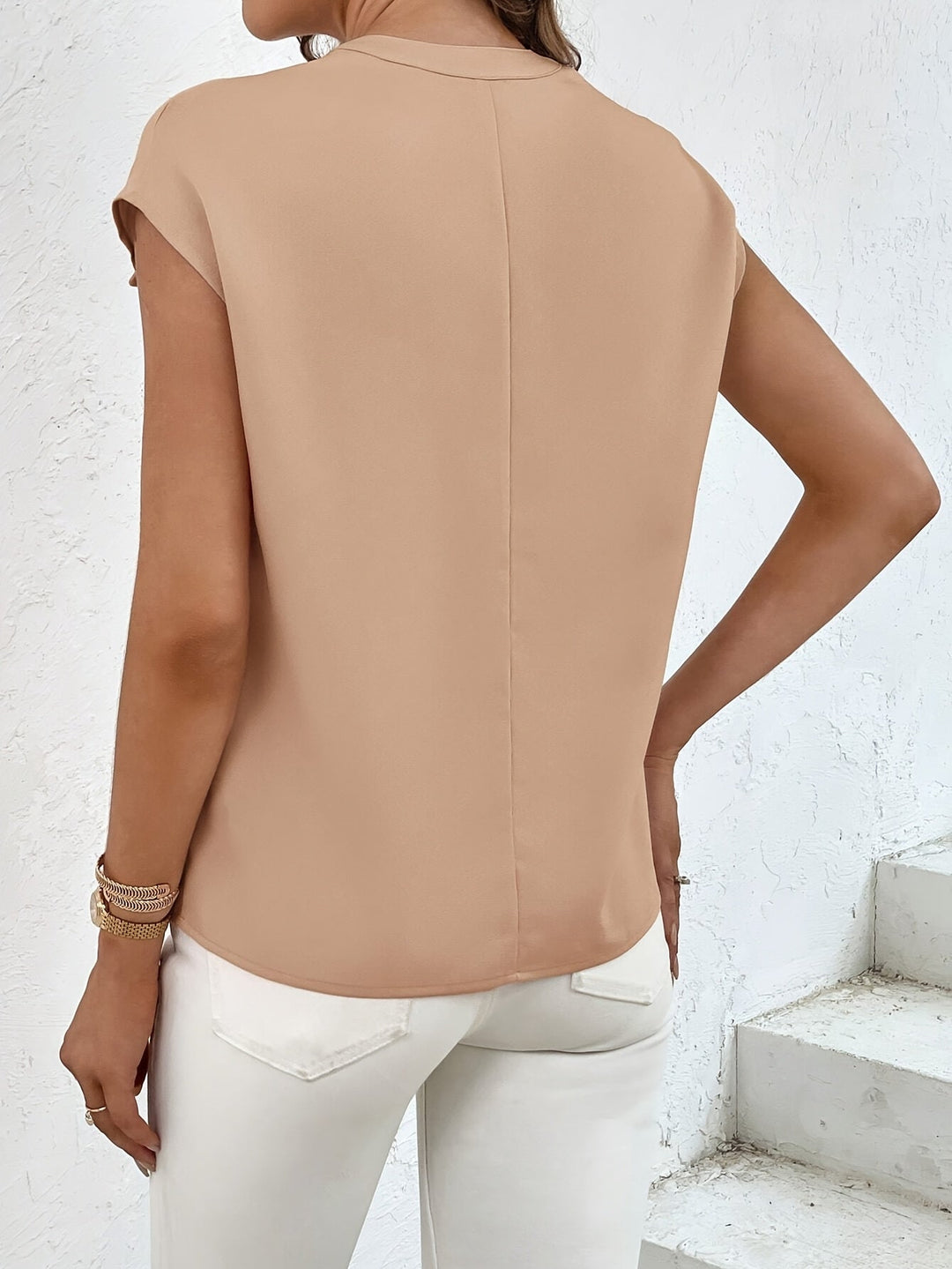 Marquita - Camisa Informal De Manga Corta Con Bolsillos Para El Verano