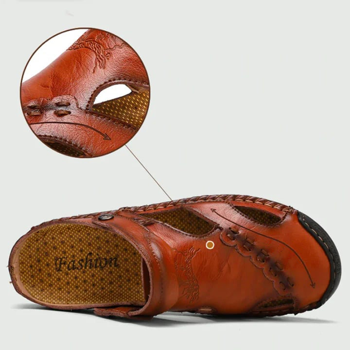 Rumaan - Sandalias De Piel Suave De Alta Calidad