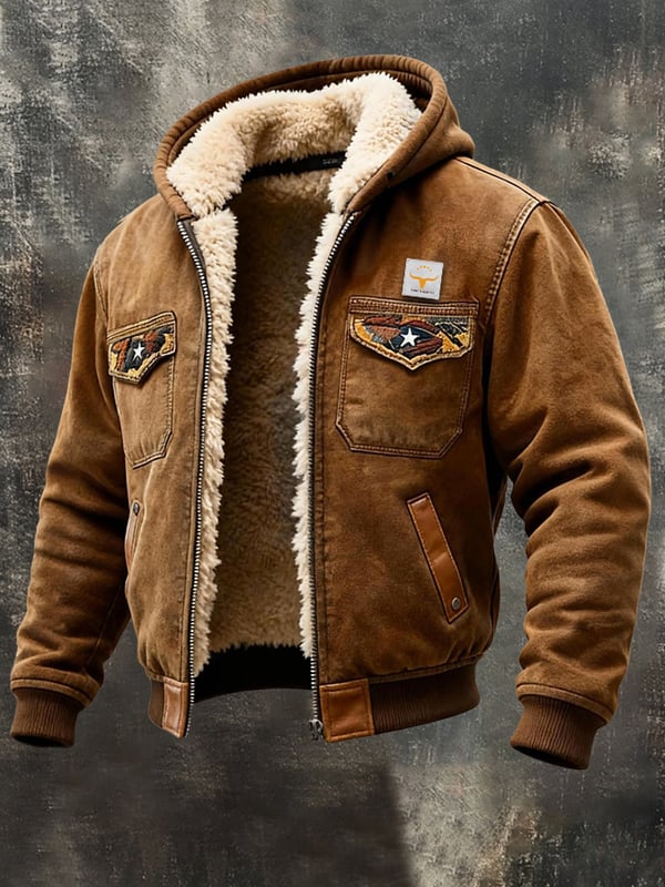 Politano - Chaqueta Retro De Cuero