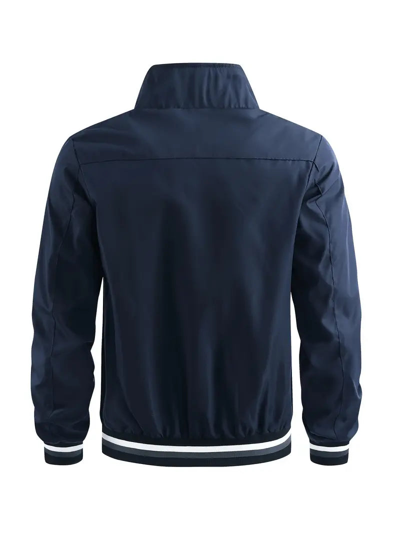 Stanton - Chaqueta Informal Con Cuello Alto Y Cremallera