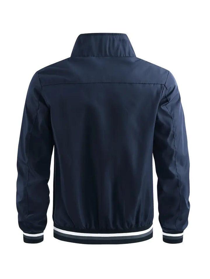 Stanton - Chaqueta Informal Con Cuello Alto Y Cremallera