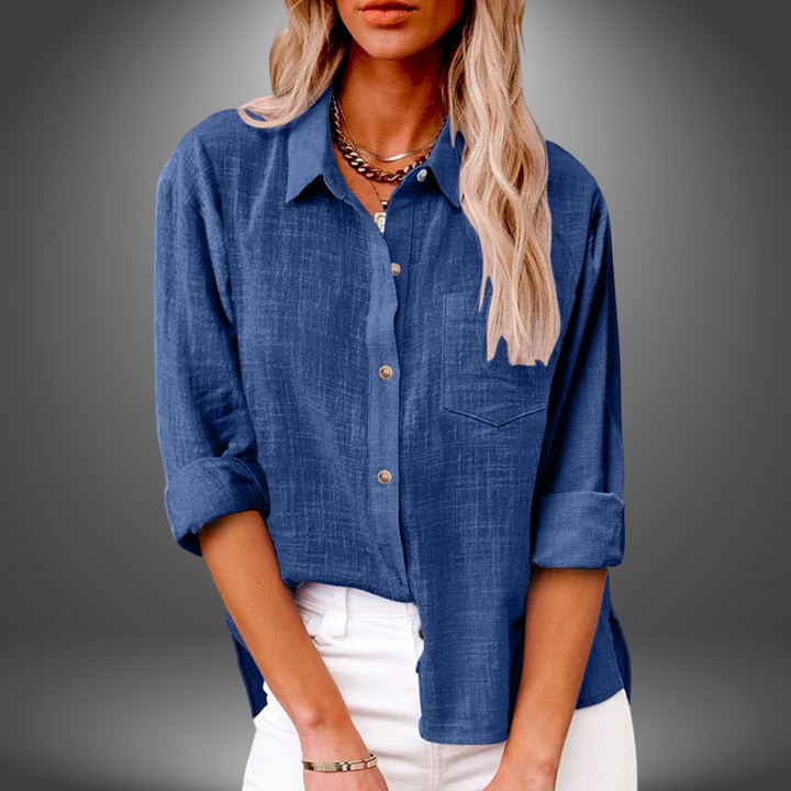 Evelia - Blusa de Lino Premium