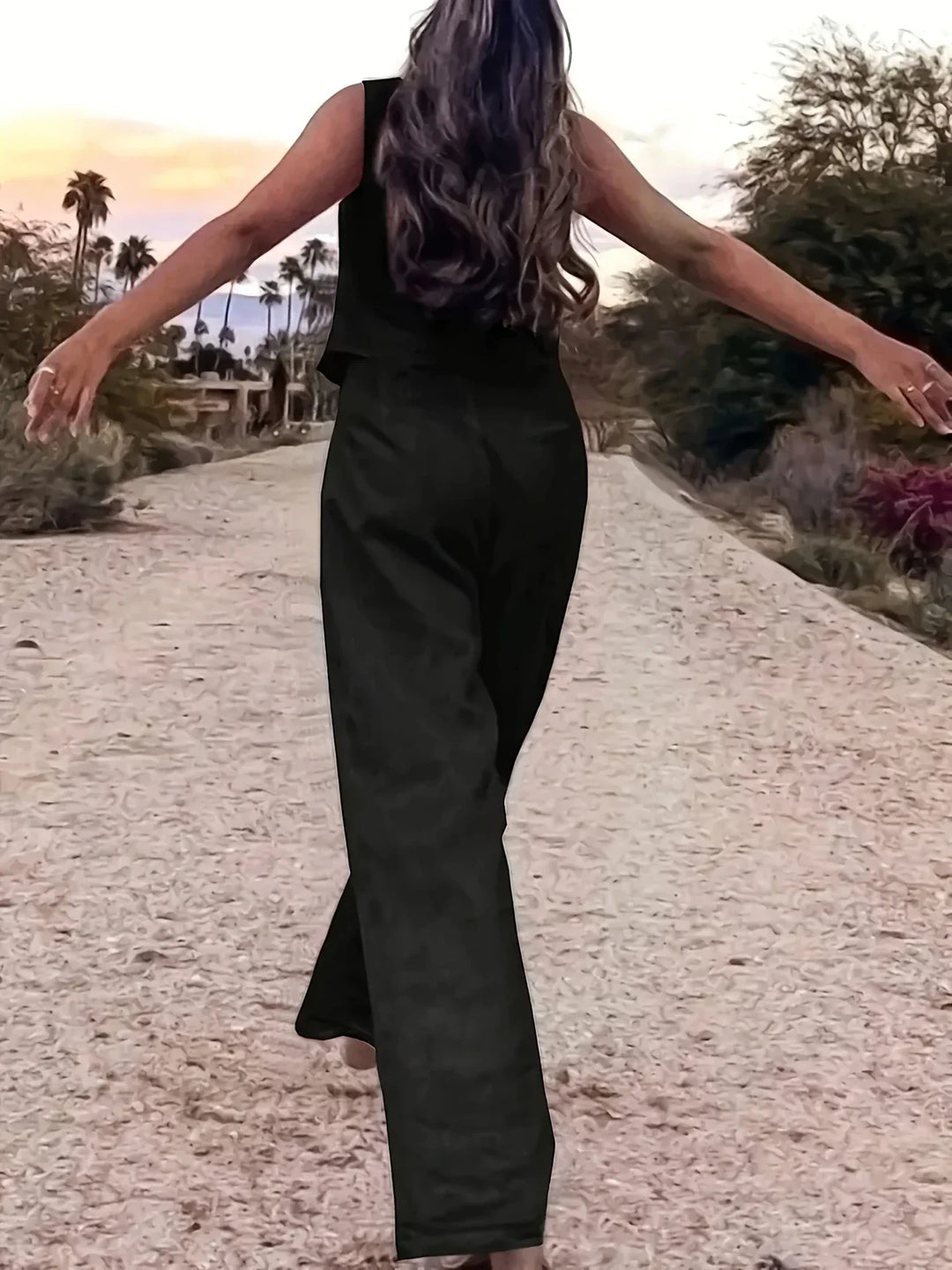 Jorja - Elegante Conjunto De Dos Pezas Sin Mangas
