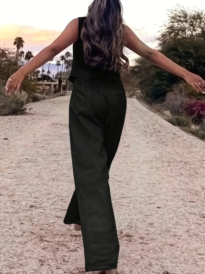Jorja - Elegante Conjunto De Dos Pezas Sin Mangas