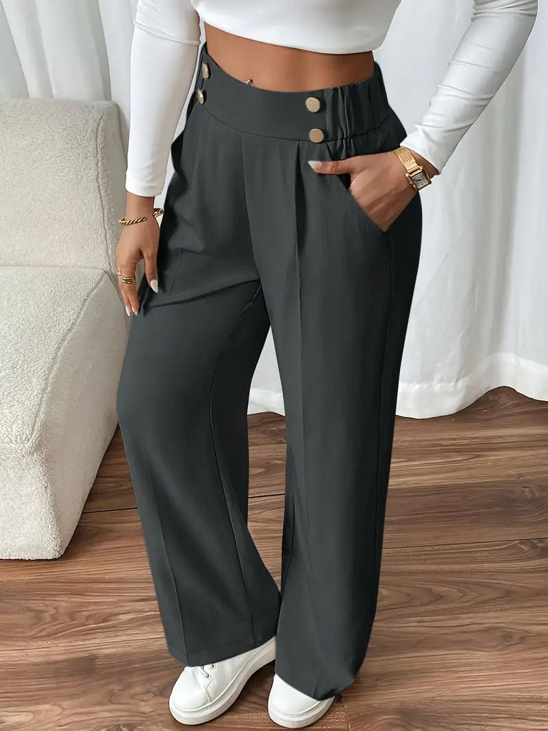 Orvella - Cómodos Pantalones Anchos Con Bolsillos