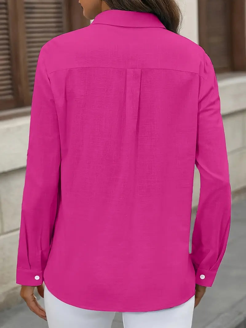 Athena - Camisa De Algodón Con Bolsillos Delanteros