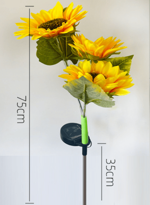FloralGlow - Solar LED Girasol Jardín Luces