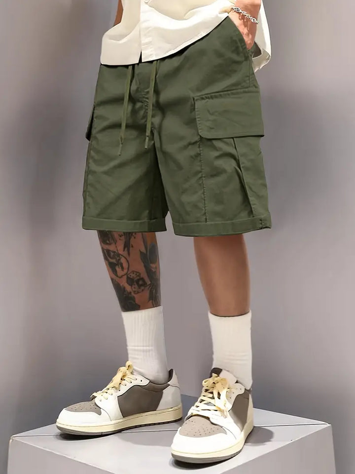 Detlev - Pantalones Cortos Elegantes Y Holgados