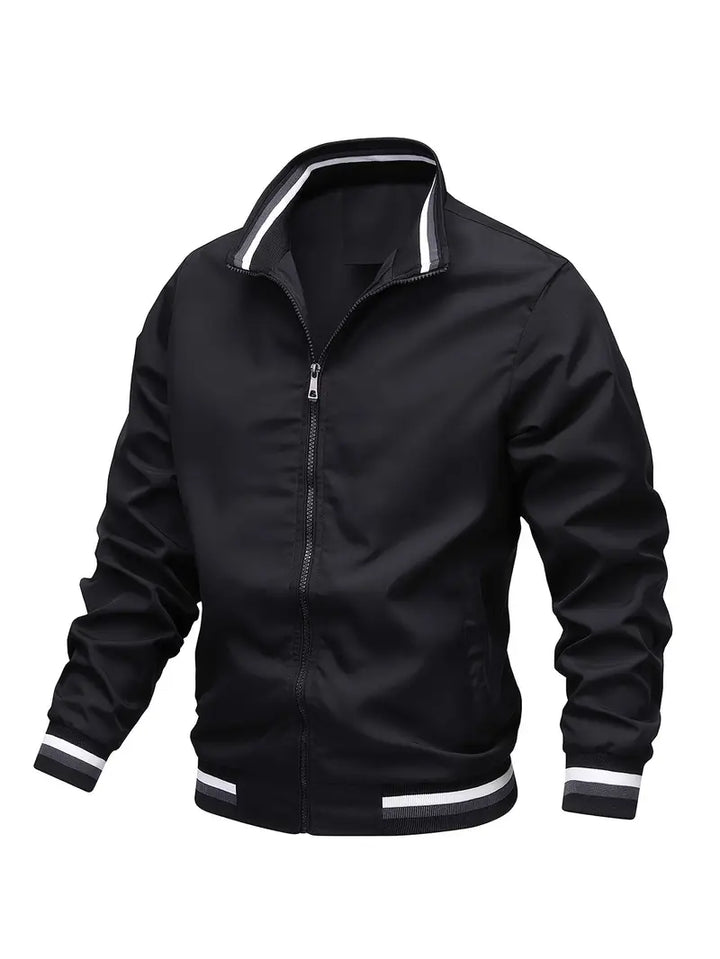 Stanton - Chaqueta Informal Con Cuello Alto Y Cremallera