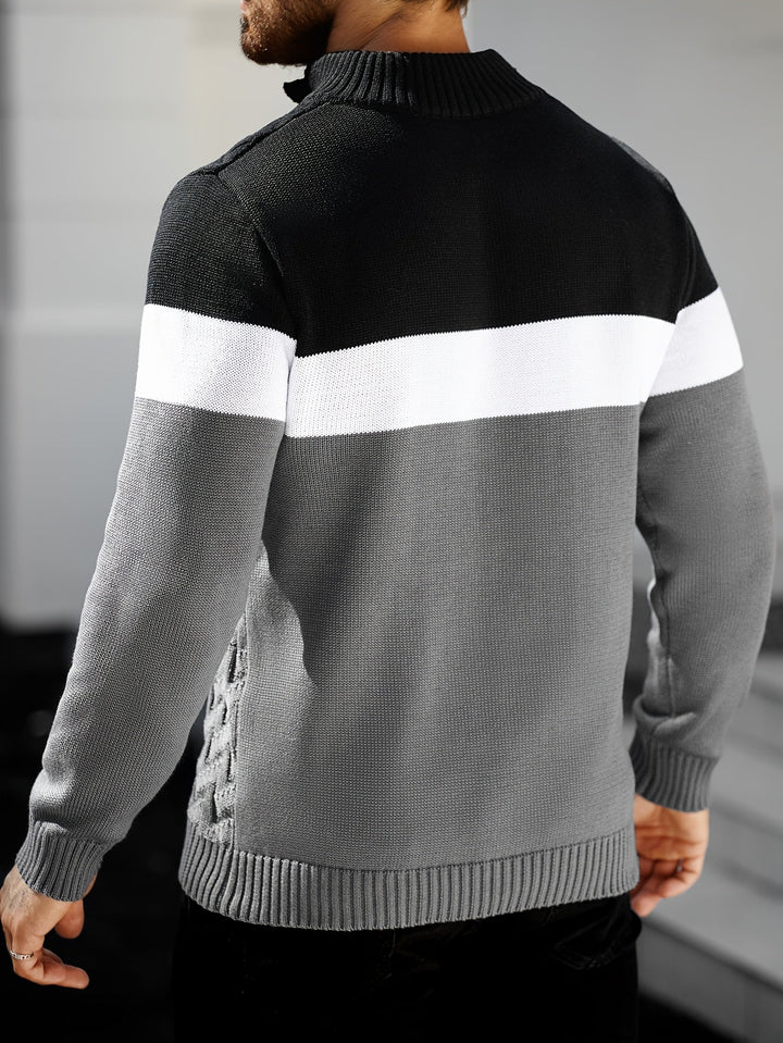 Lilfad - Jersey De Punto Informal Con Cuello De Pie