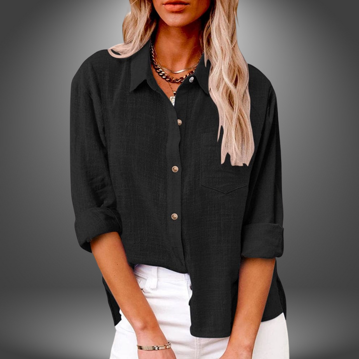Evelia - Blusa de Lino Premium
