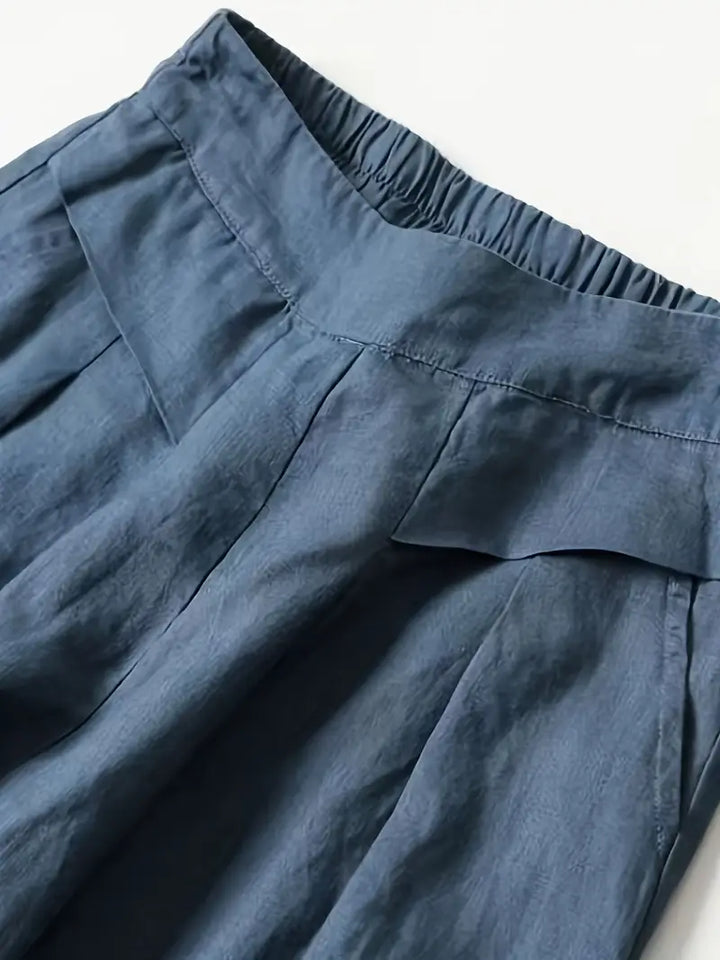Anina - Pantalón Ancho De Lino