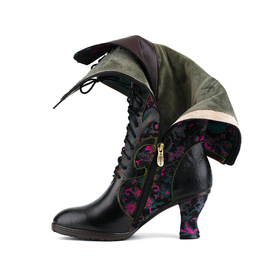 Leasia - Bota Ortopédica De Piel Con Estampado