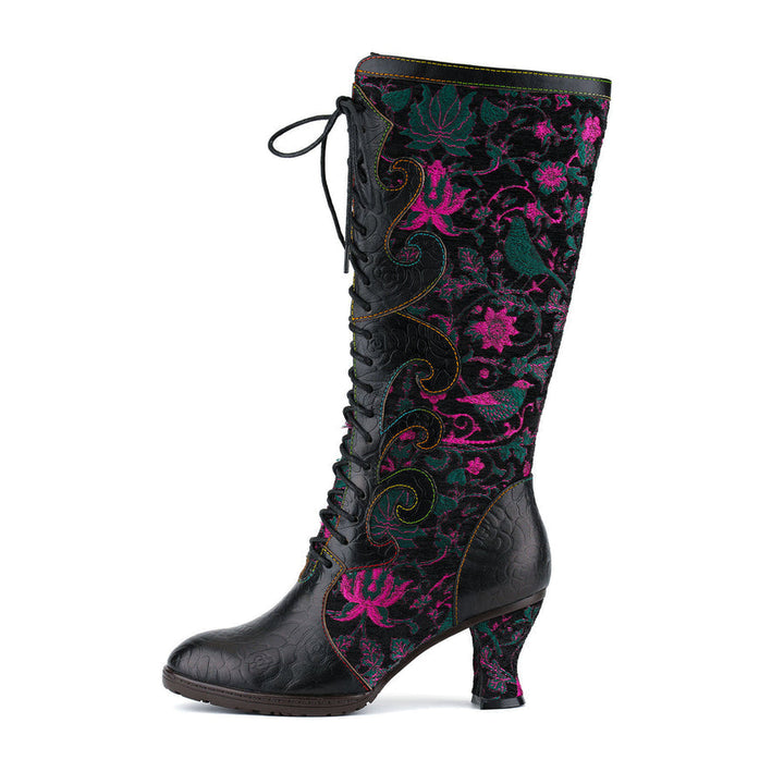 Leasia - Bota Ortopédica De Piel Con Estampado