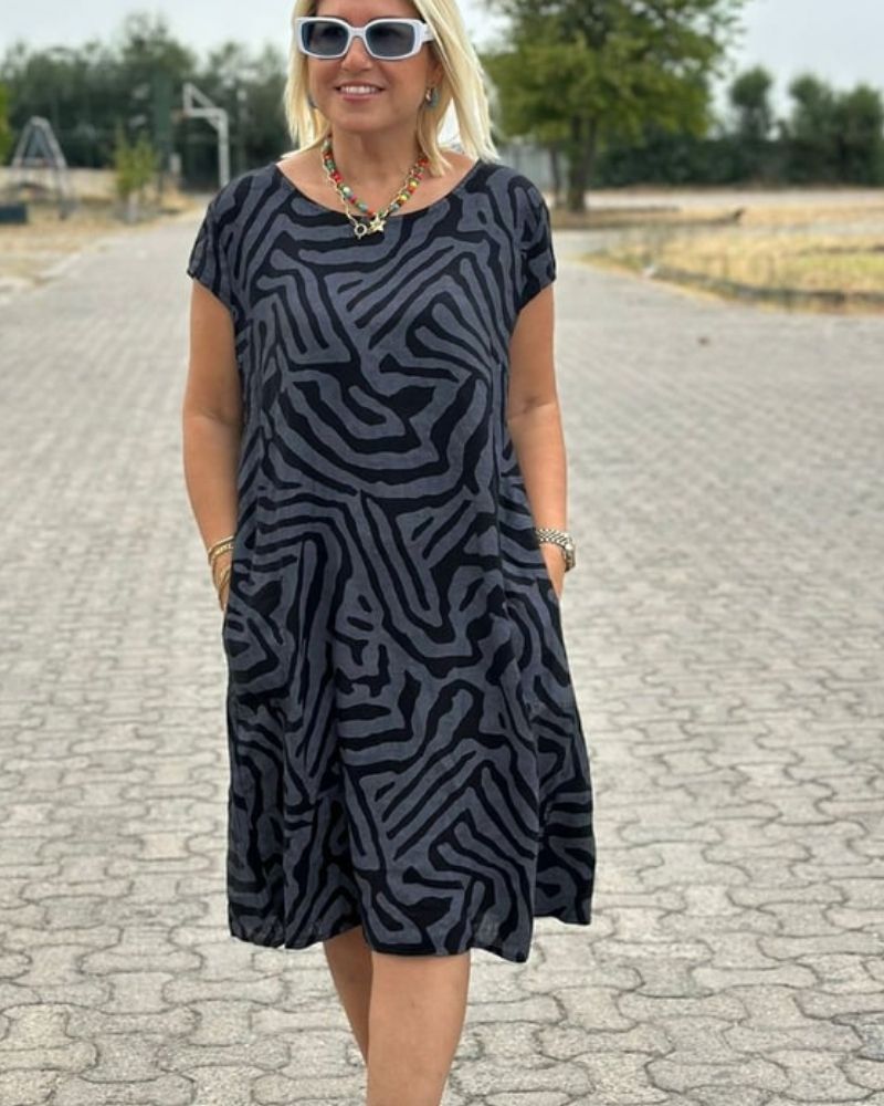 Lorenza - Vestido De Algodón De Inspiración Vintage