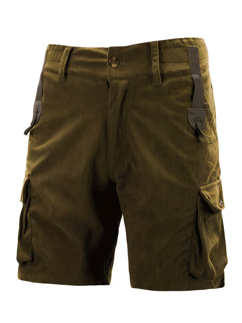 Jorit - Pantalones Cortos Carga De Pana Con Tejido 3D