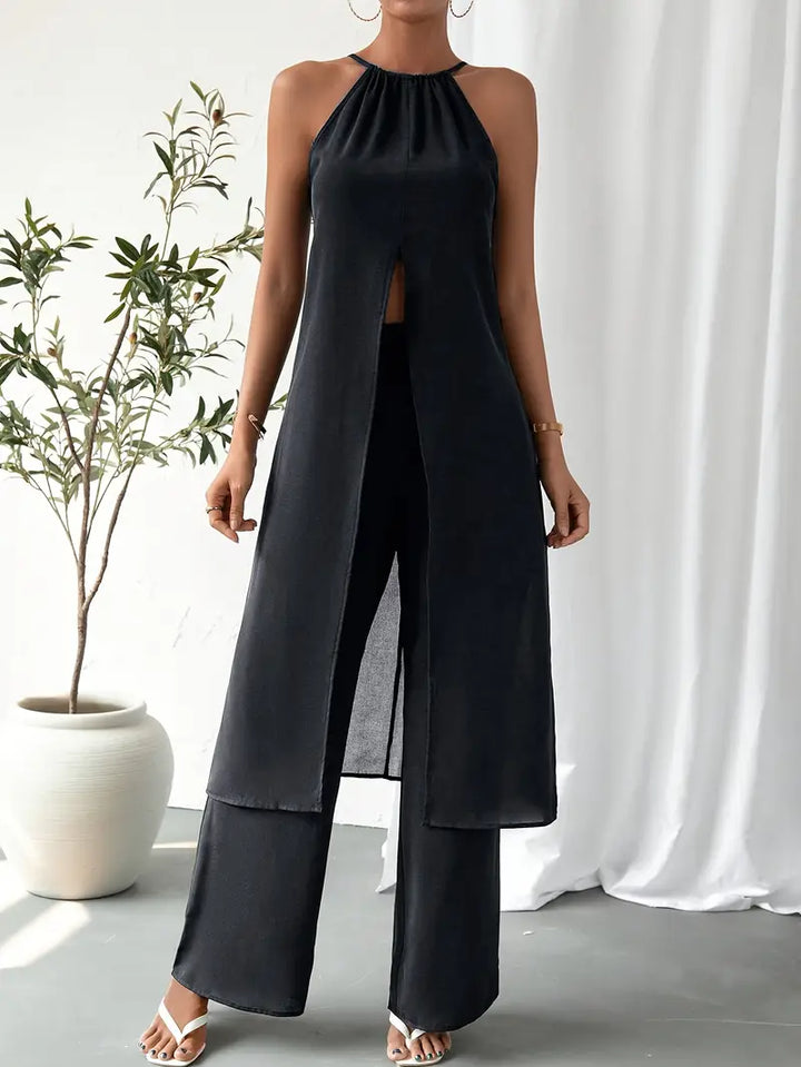 Eirini - Elegante Conjunto De Dos Piezas Sin Mangas