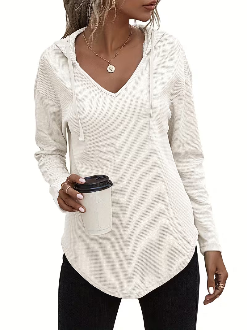 Heydi - Sudadera Con Capucha Manga Larga y Bajo Curvo