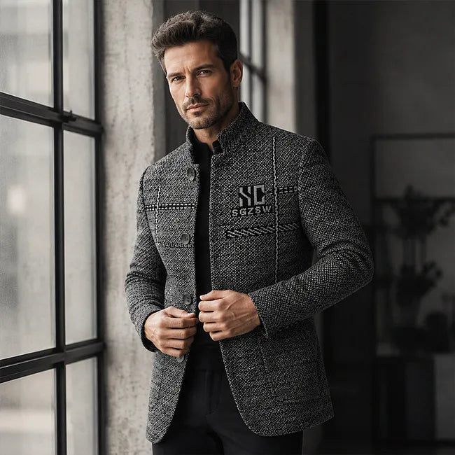Jallen - Chaqueta De Punto Con Textura Y Bolsillos