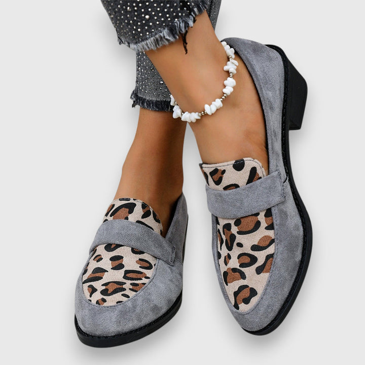 Lucyna - Mocasines Elegantes Con Estampado De Leopardo