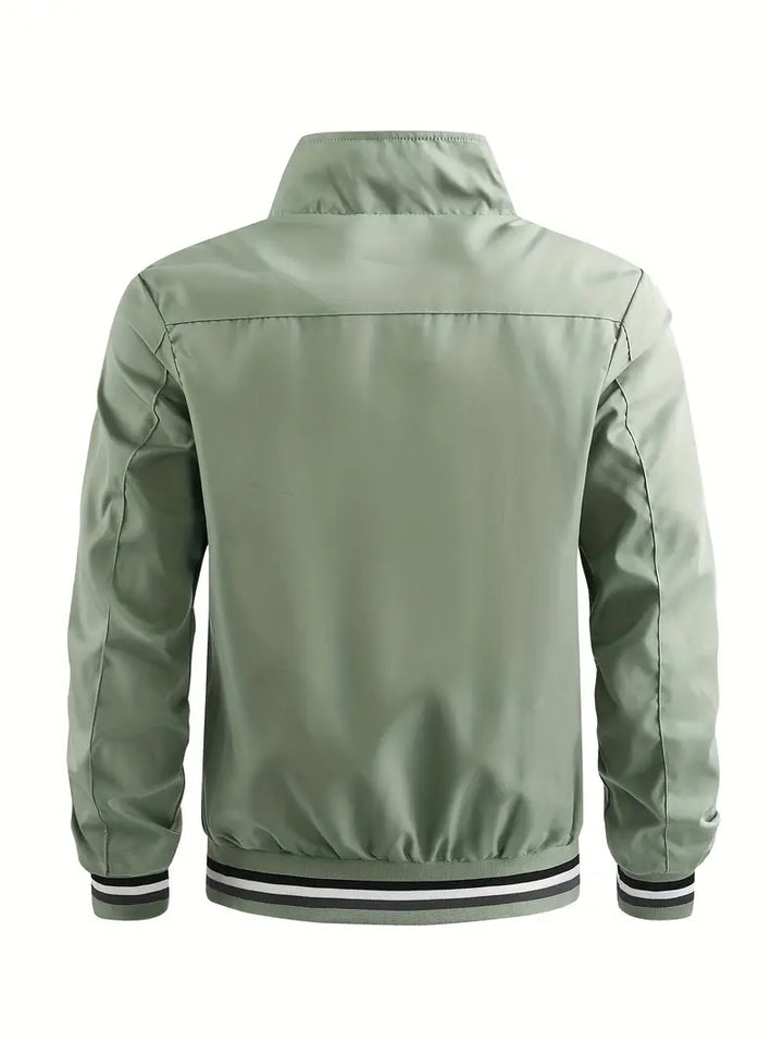 Stanton - Chaqueta Informal Con Cuello Alto Y Cremallera