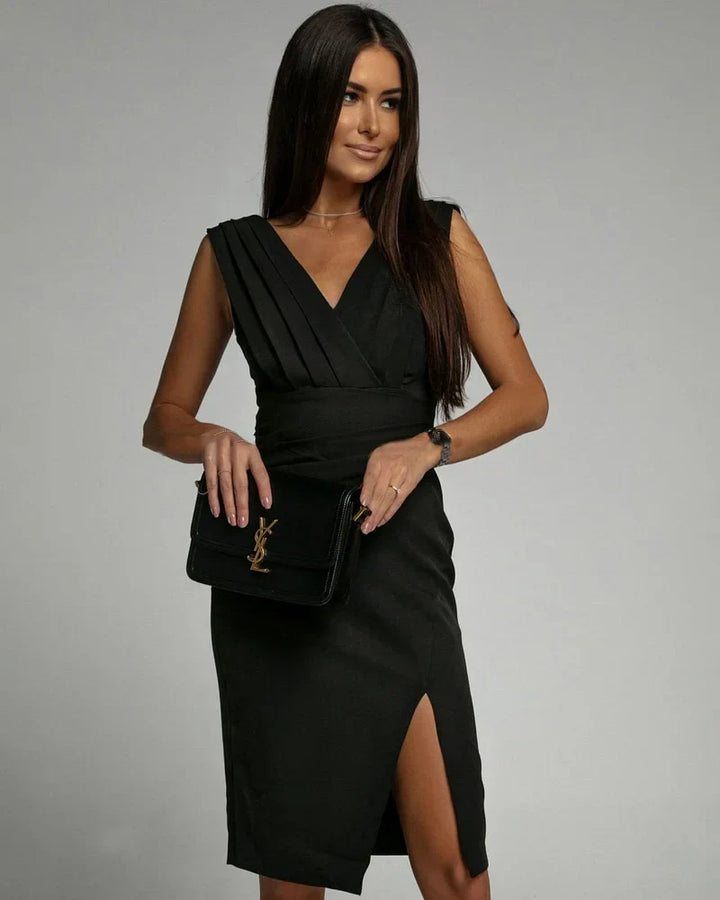 Sumitra - Elegante Minivestido Con Cuello En V