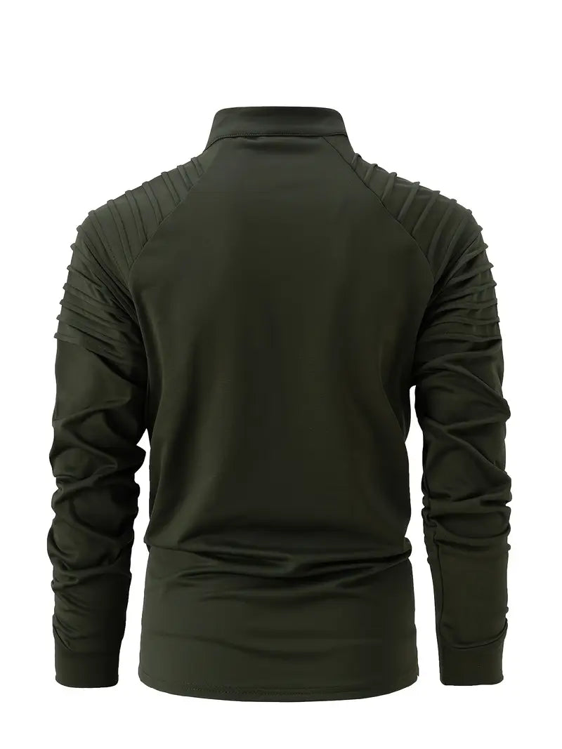 Linwood  - Manga Larga Polo Camisa Con Cremallera