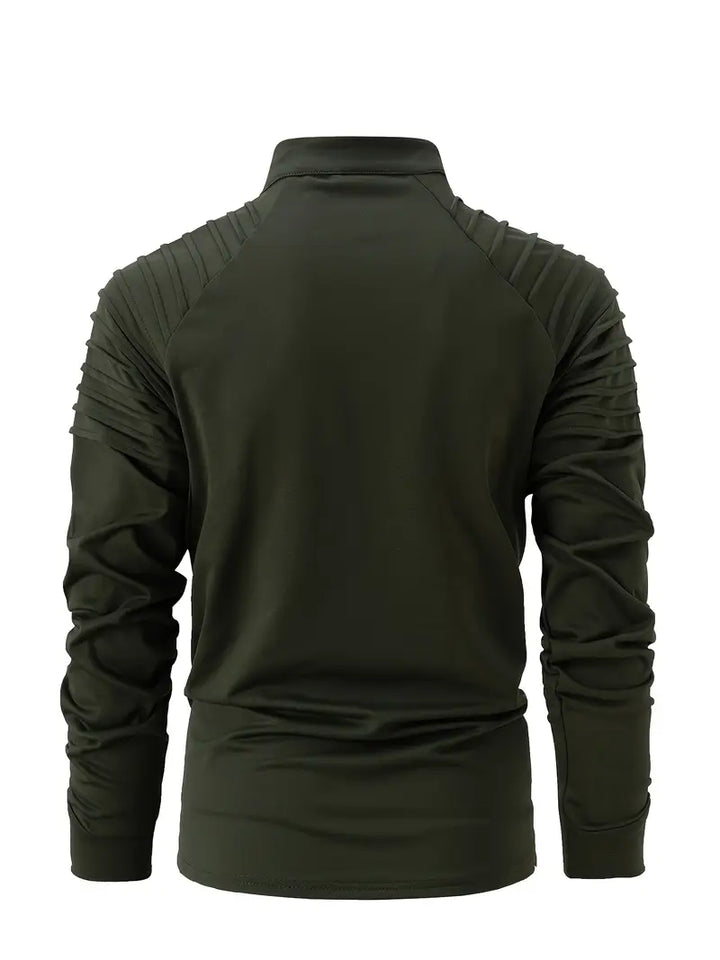 Linwood  - Manga Larga Polo Camisa Con Cremallera