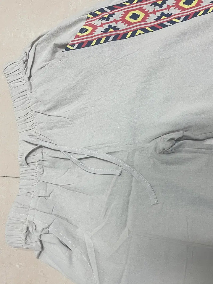 Daniil - Pantalones De Estilo Etnico Con Bolsillos