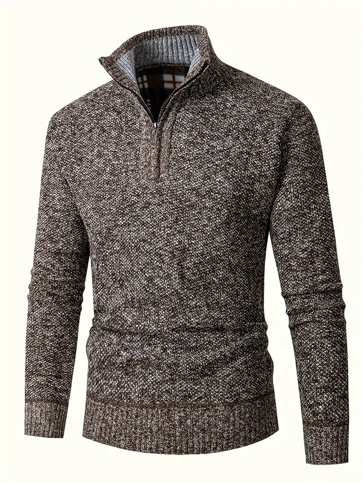 Ingram - Jersey Informal De Cuello Alto y Cremallera Hasta El Pecho