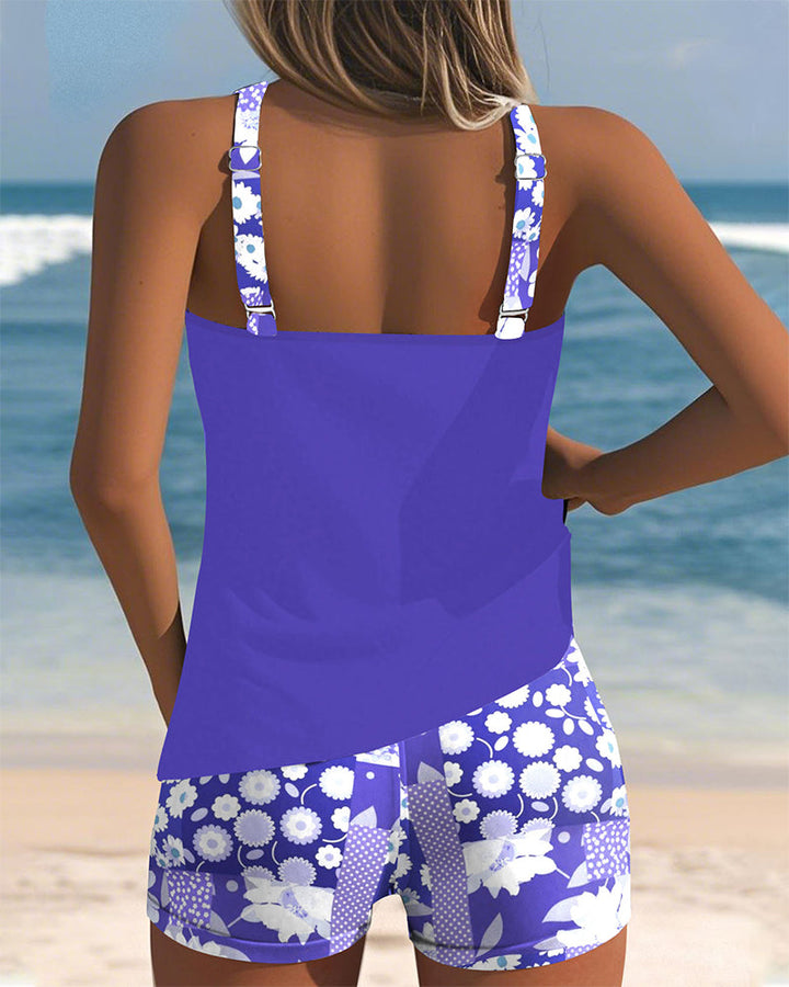 Maritta - Bañador Estampado De Lino
