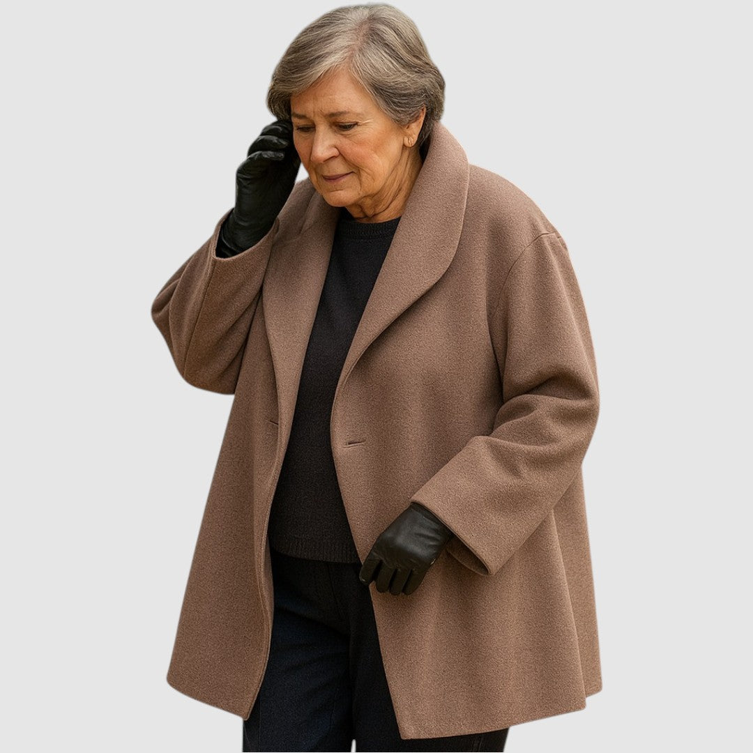 Plesette - Abrigo De Lana Cachemira Cortavientos