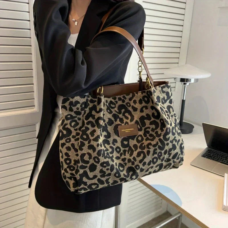 Leonora - Bolso Tote Con Estampado De Leopardo